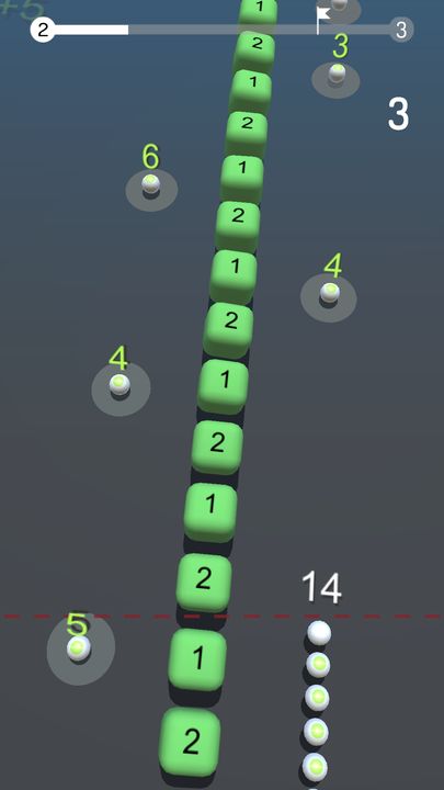 Screenshot 1 of 3D Snake Balls vs Block 1.0.0