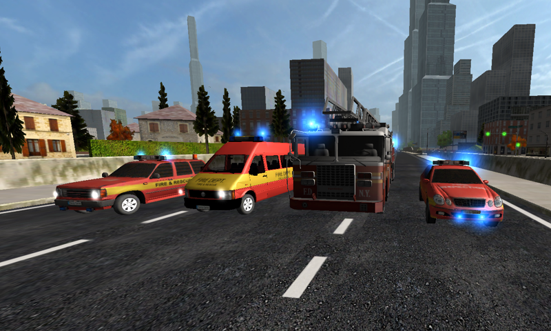 Duty Driver Firetruck FREE Game Screenshot