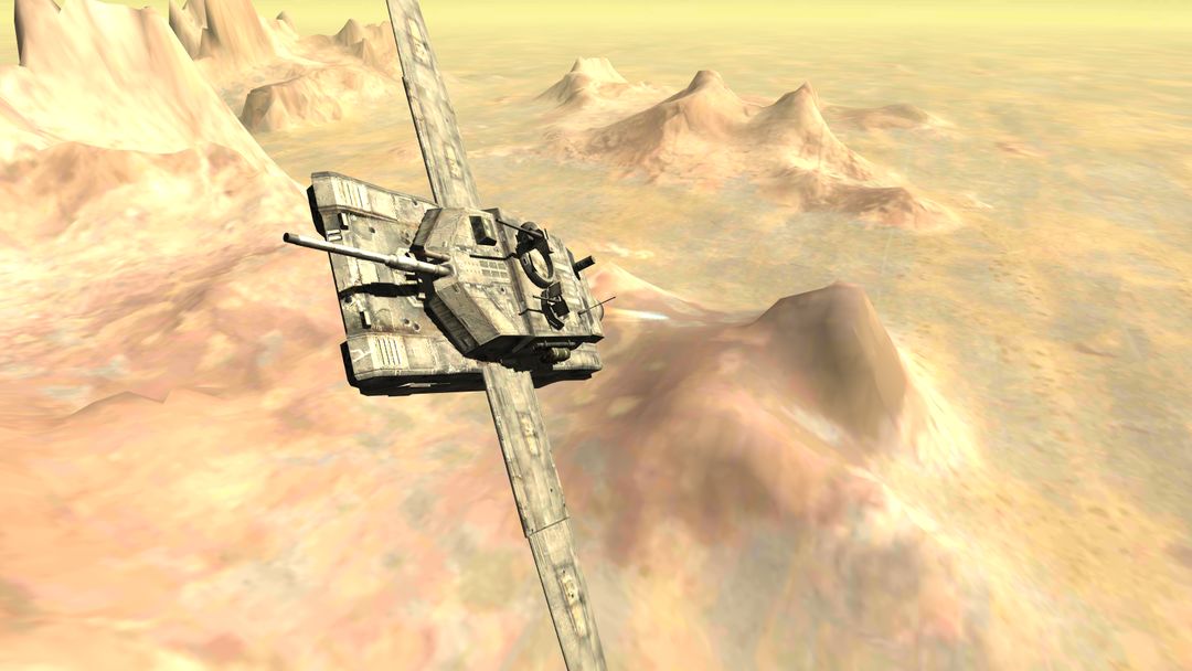 Flying Battle Tank Simulator screenshot game
