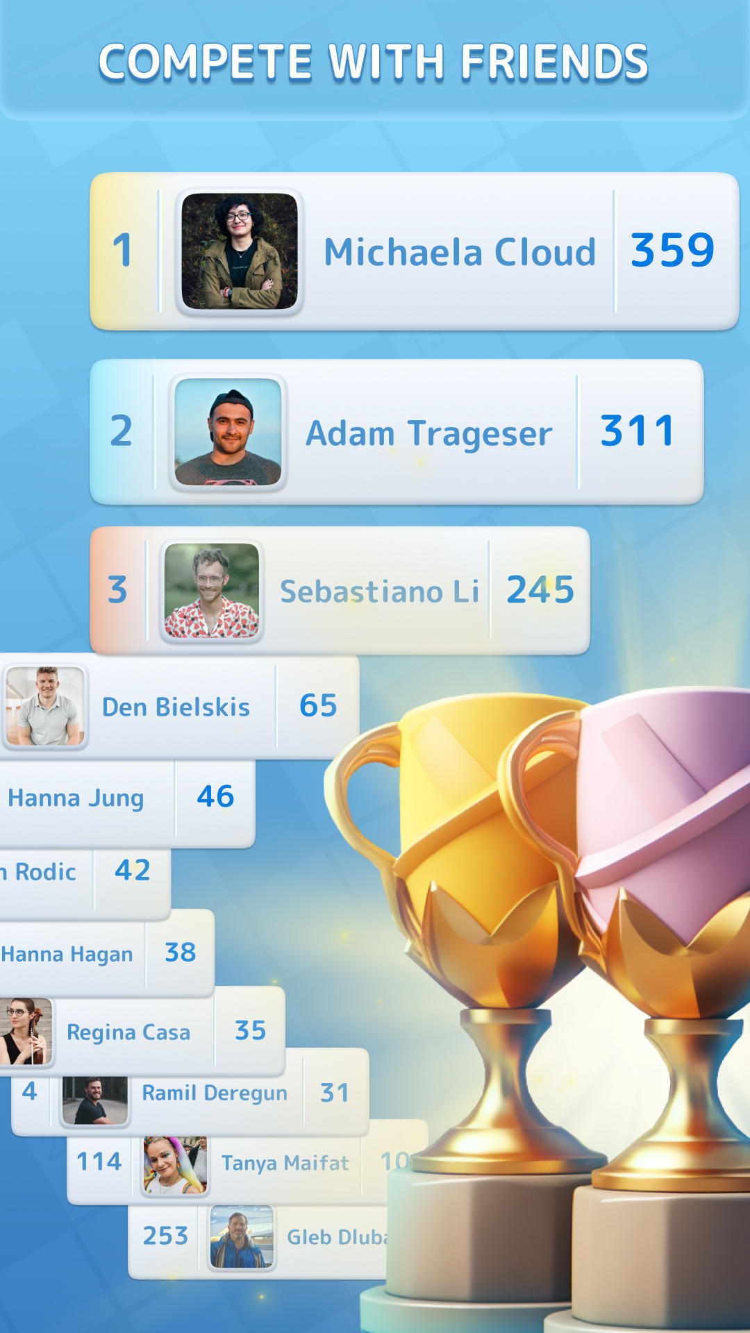 Crossword Champ: Fun Word Puzzle Games Play Online 게임 스크린샷