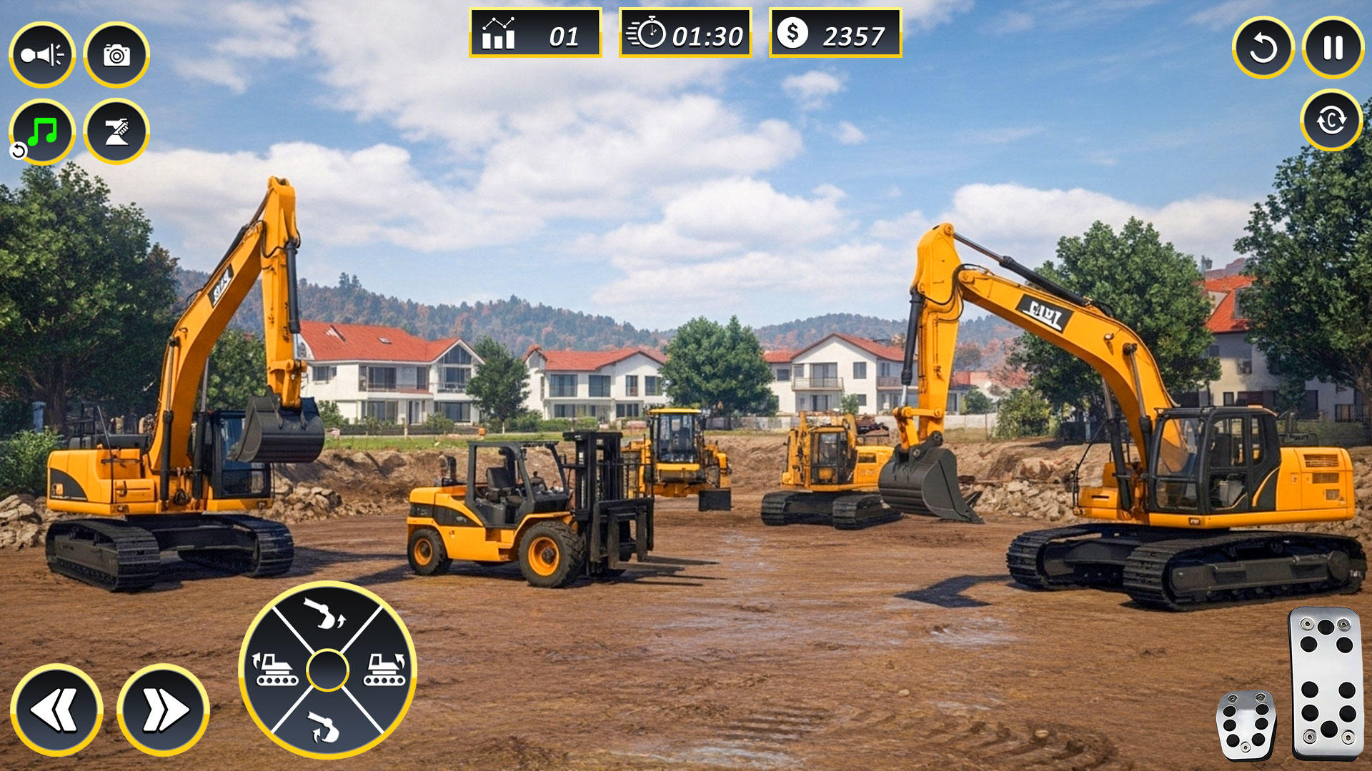 Excavator Sim 3D Construction Game Screenshot