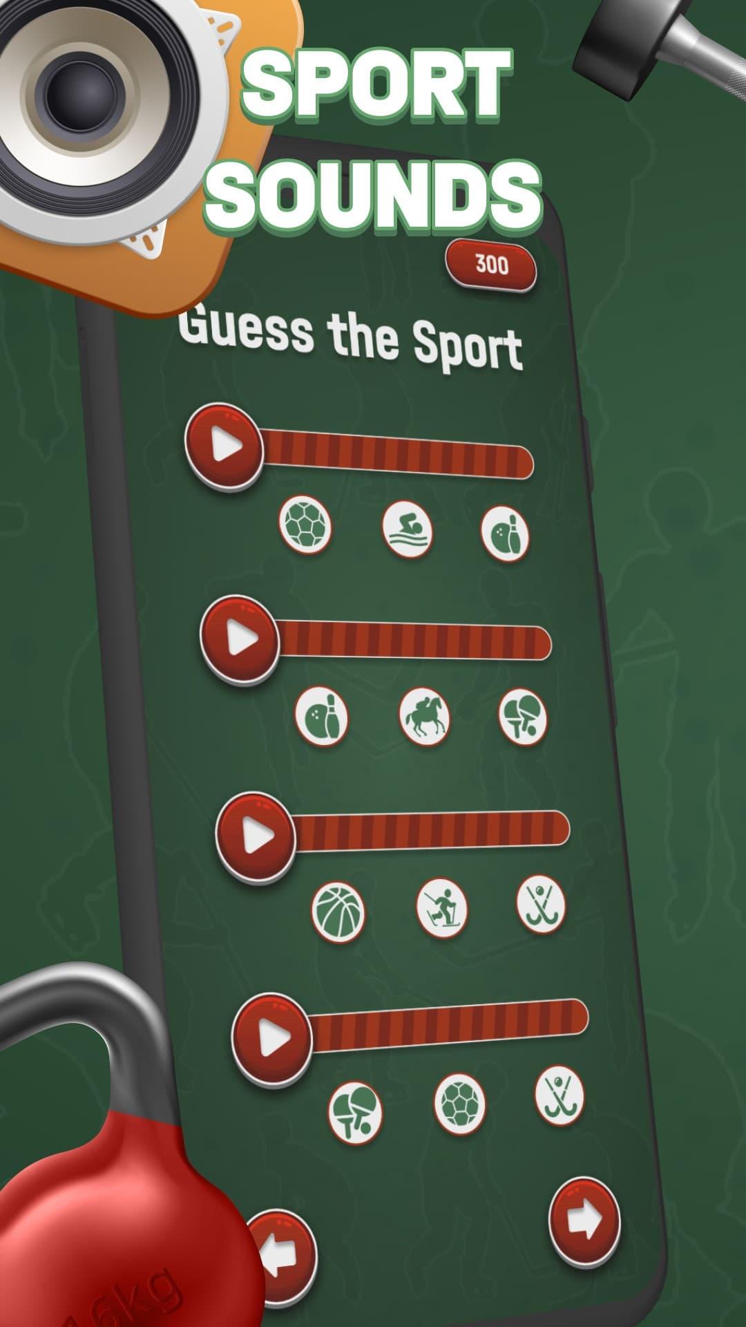 Sportive Sounds Guess screenshot game