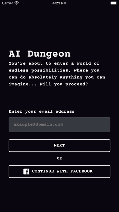 AI Dungeonのキャプチャ