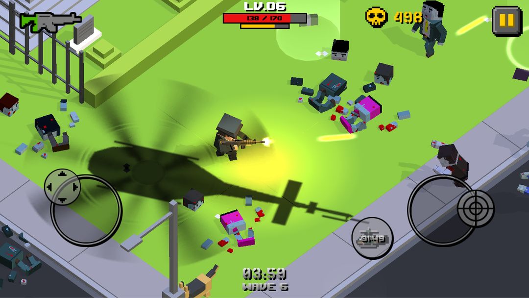 Cube Zombie War screenshot game