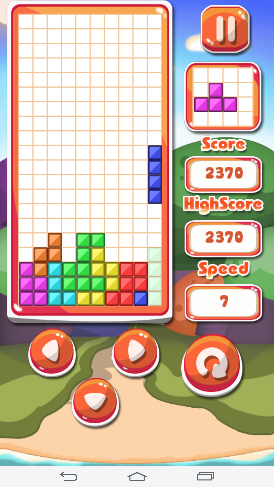 テトリス - レンガの夏 ภาพหน้าจอเกม