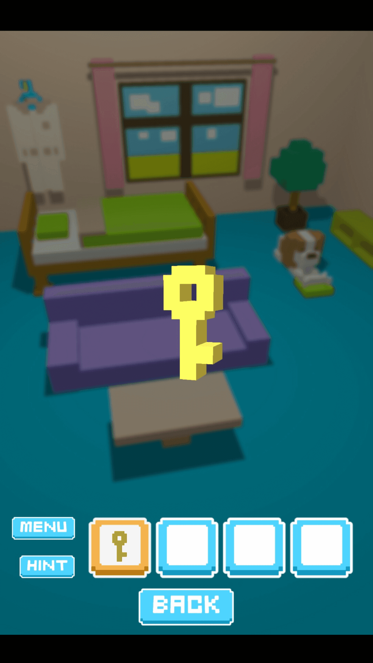 Cuplikan Layar Game 脱出ゲーム VoxelRoom ( ボクセルルーム )