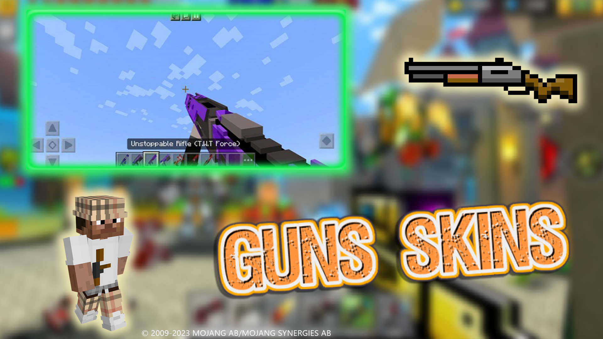 GUNS 3D - Game Mods for MCPE ภาพหน้าจอเกม