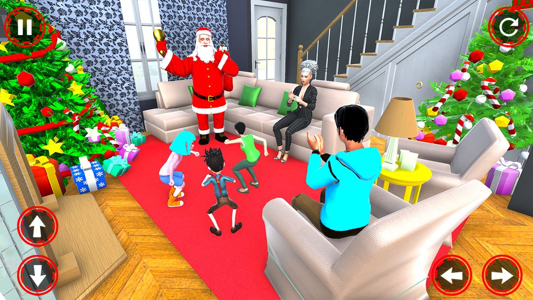 산타 크리스마스 선물 배달 게임 스크린 샷