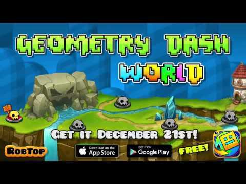 Screenshot of the video of Geometry Dash World