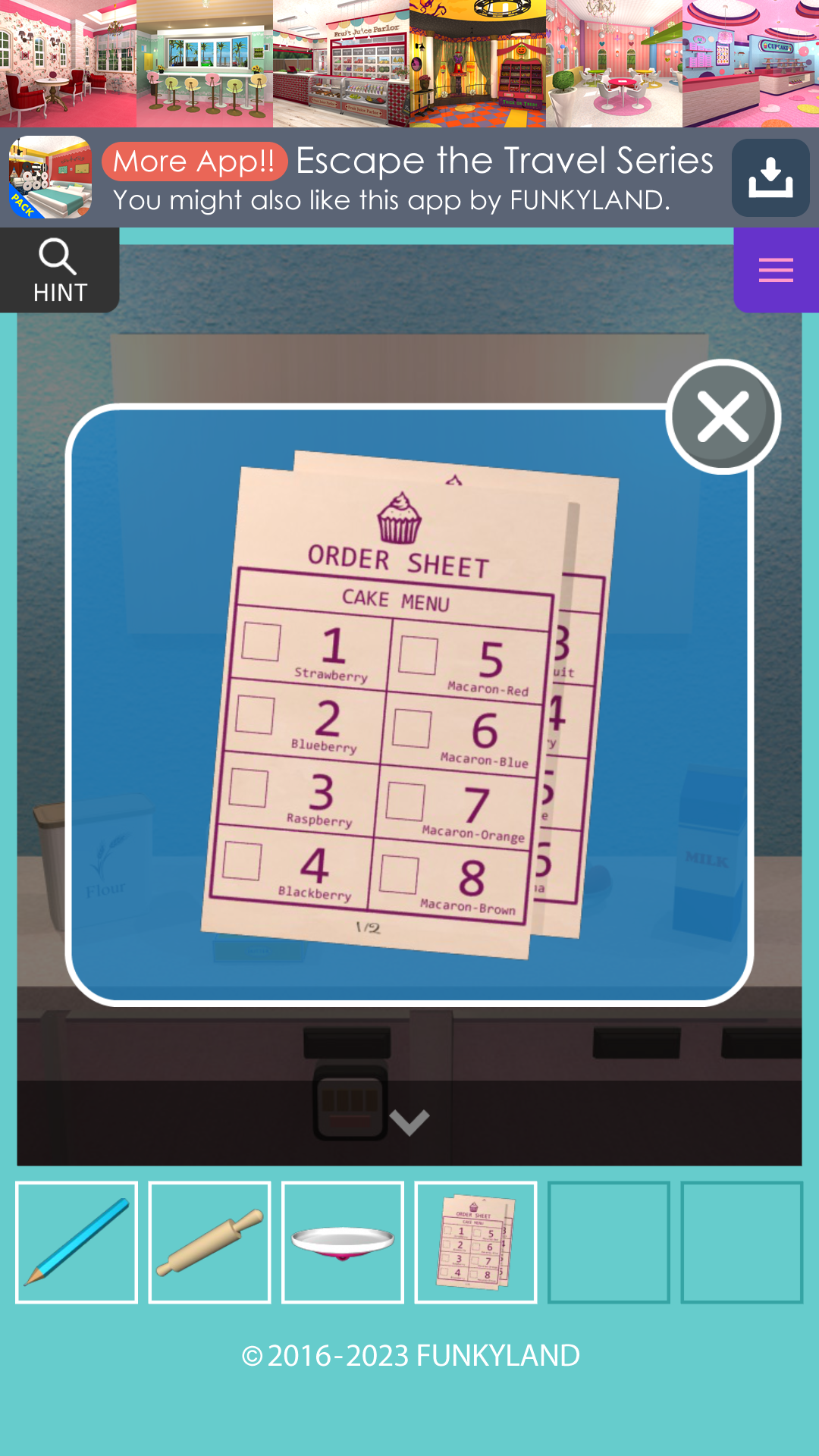 Captura de Tela do Jogo Escape the Sweet Shop Series