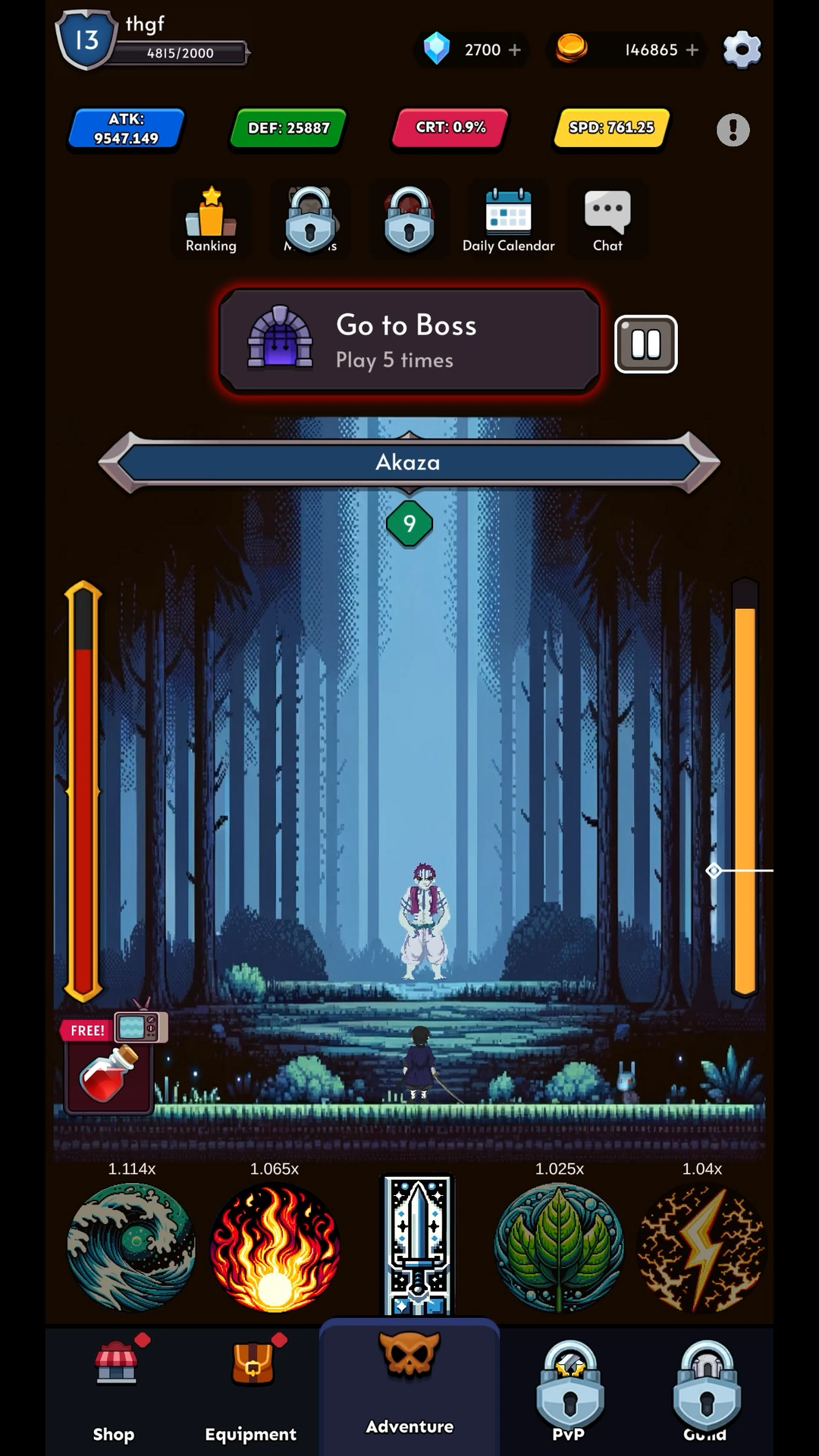 Demon Slasher Game Screenshot