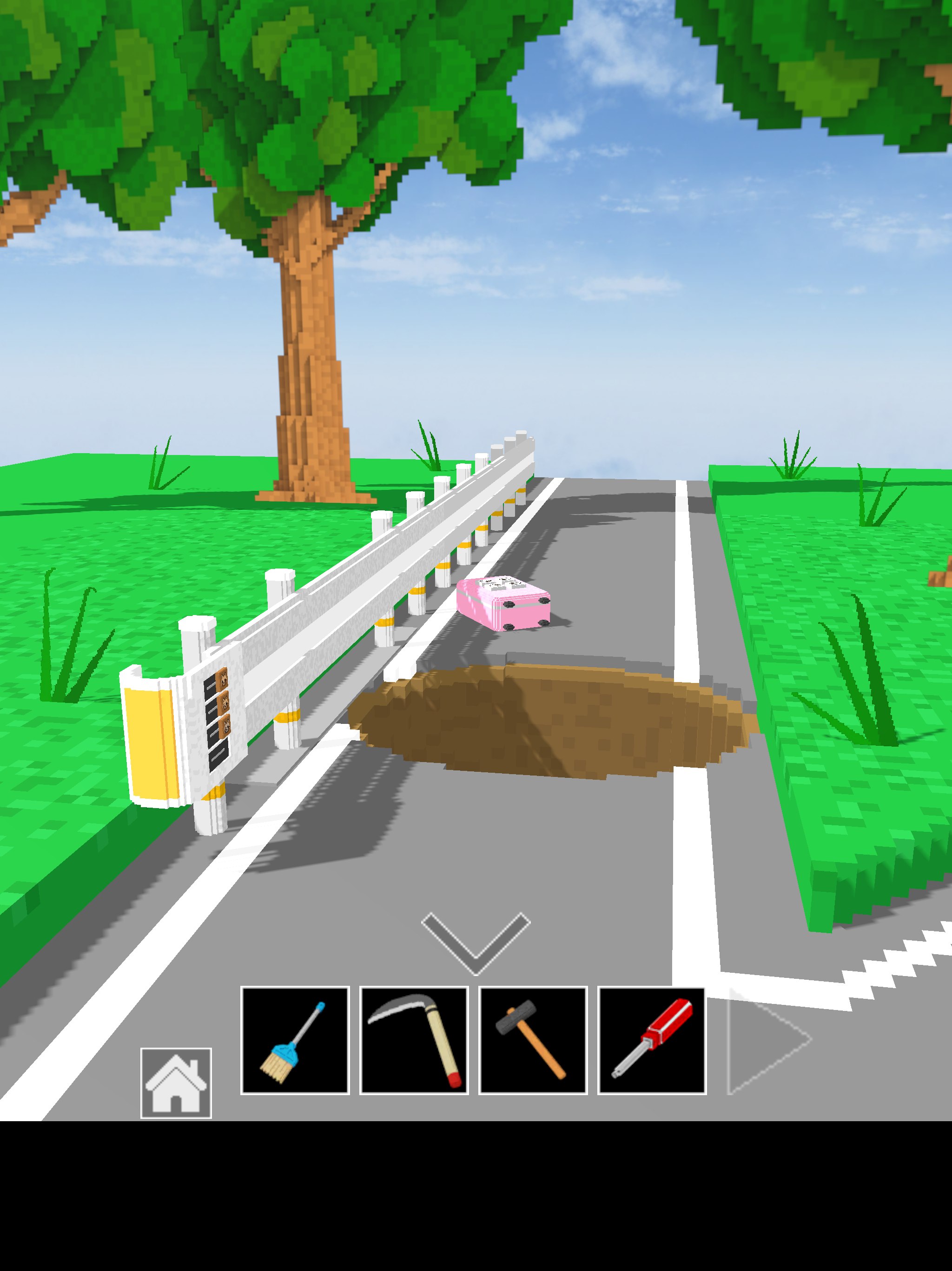 脱出ゲーム　道とガードレール 게임 스크린샷