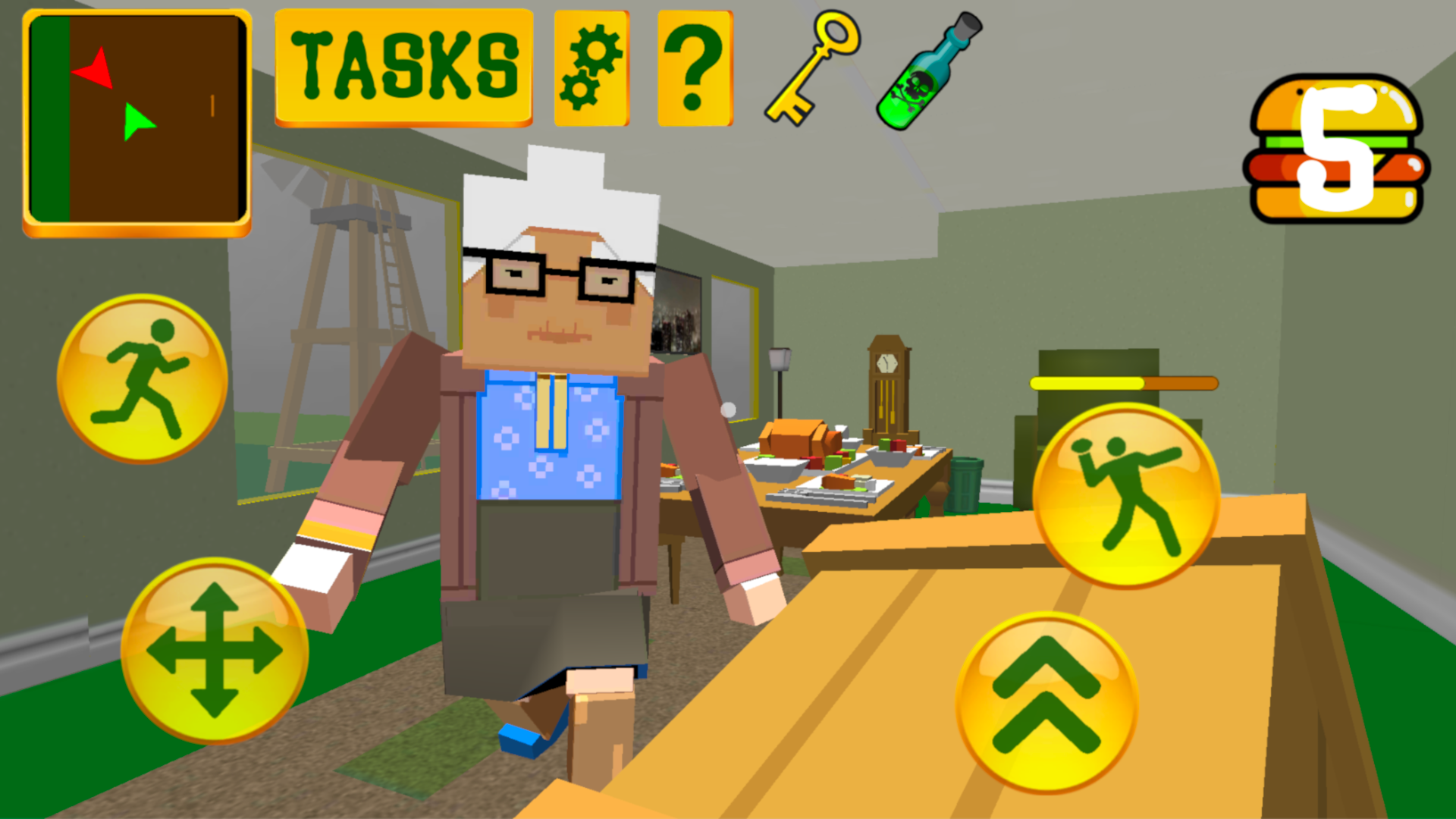 Granny Blocky Neighbor. Craft Escape Game Screenshot
