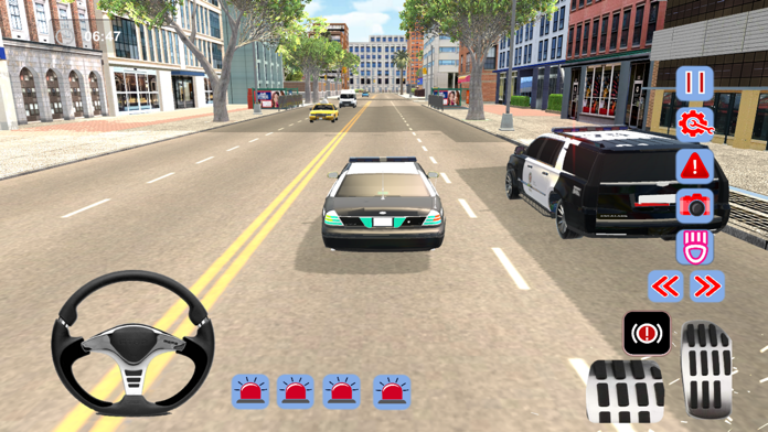 Police Car Convoy Simulator Game Screenshot