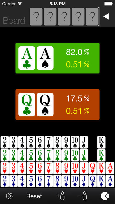 Poker Odds Calculator screenshot game