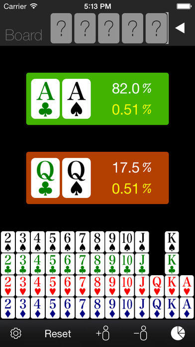 Ảnh chụp màn hình Poker Odds Calculator