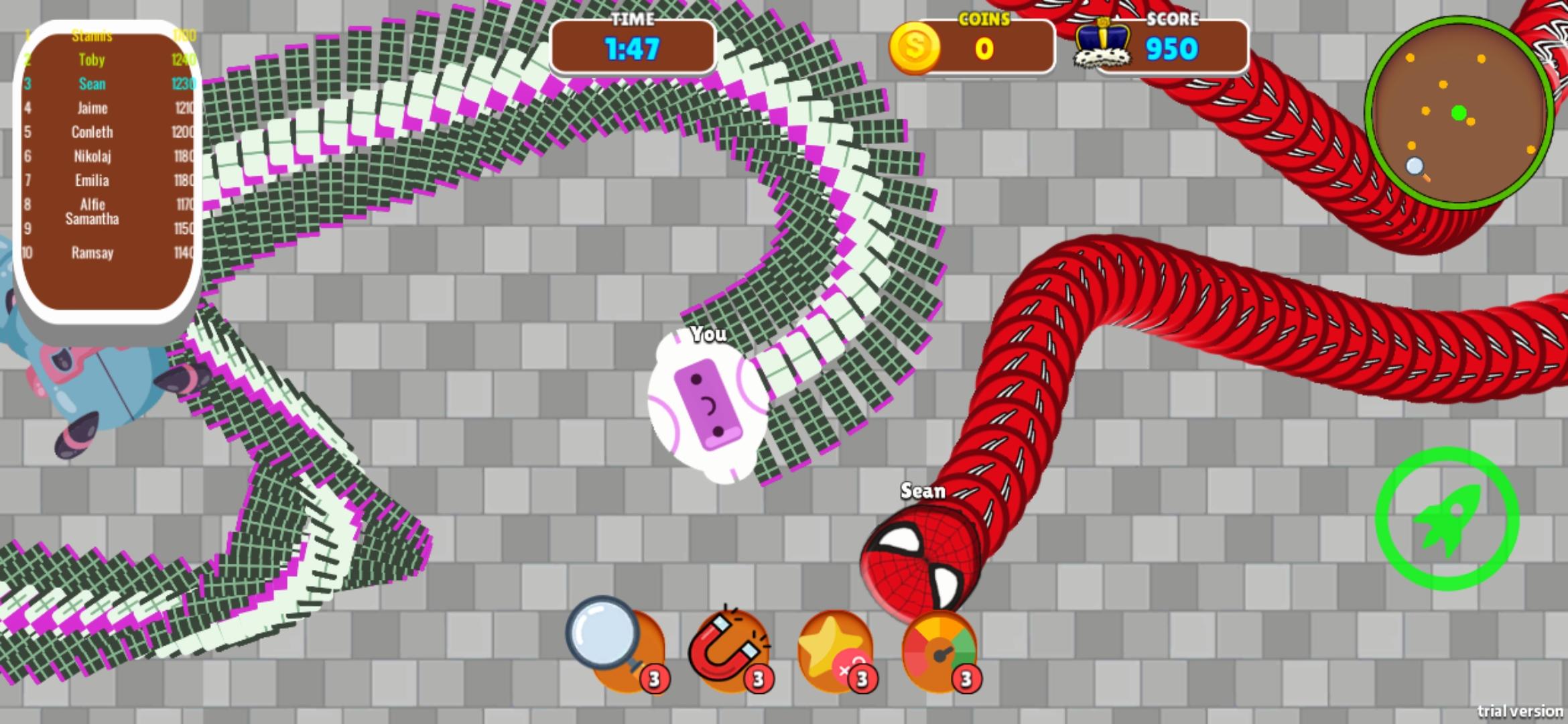 Snake Zone.io Worm Rush.io Game Screenshot