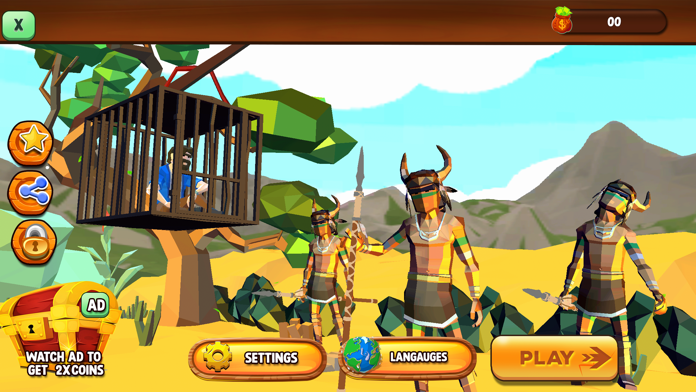 Captura de Tela do Jogo Jungle Escape: Jail Break Game