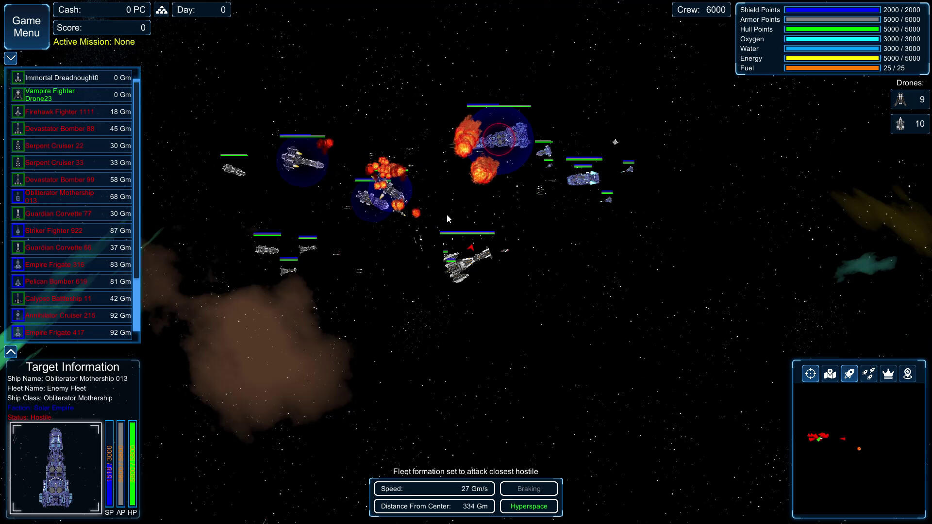 Screenshot of Cosmic Armada
