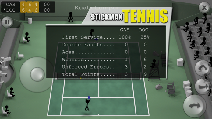 Stickman Tennis Game Screenshot