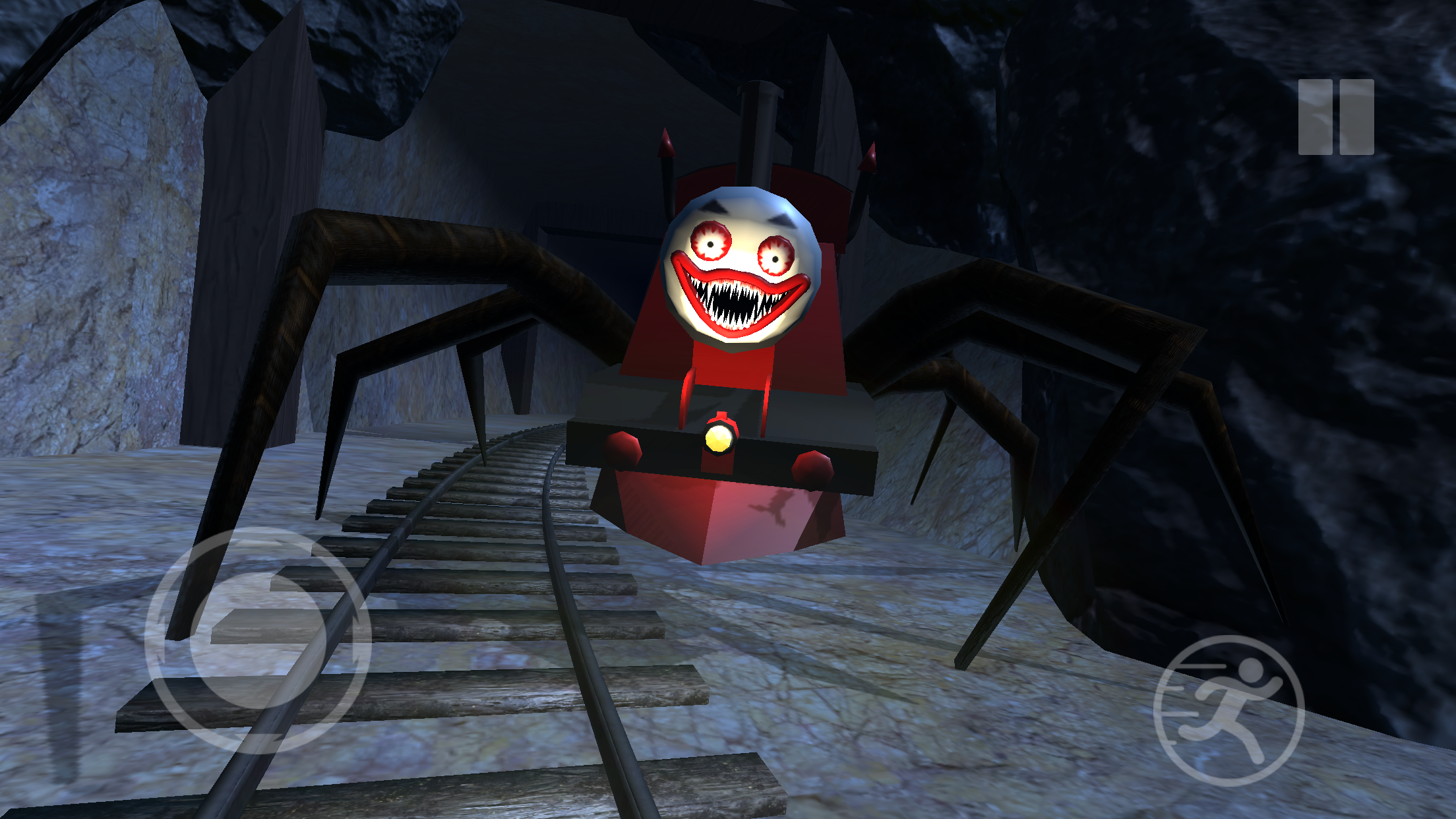 Captura de Tela do Jogo Horror Charlie Spider-Train