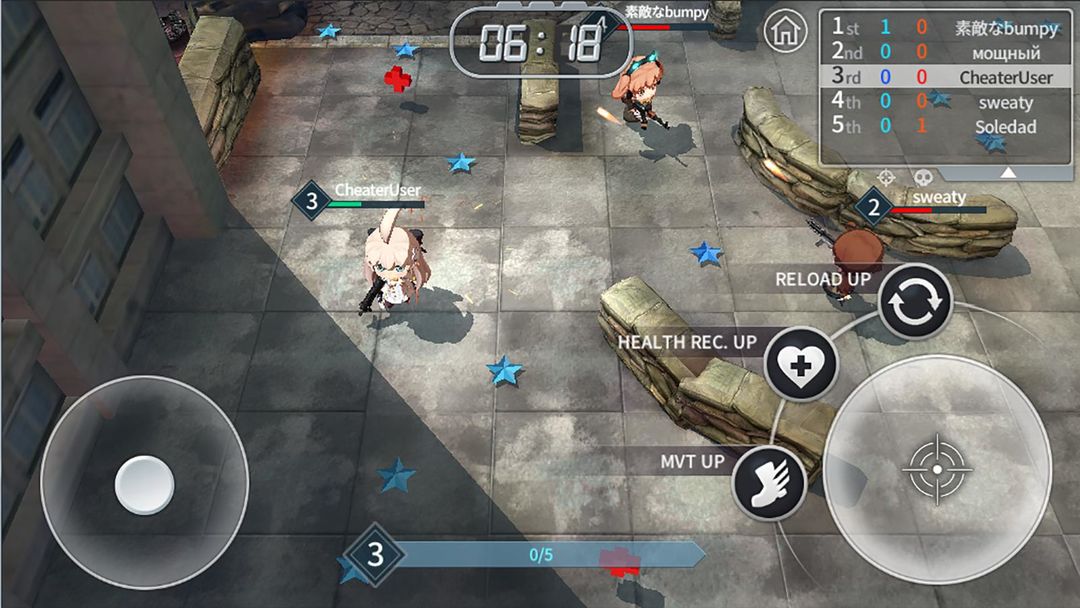 Gun&Girls.io: Battle Royale ภาพหน้าจอเกม