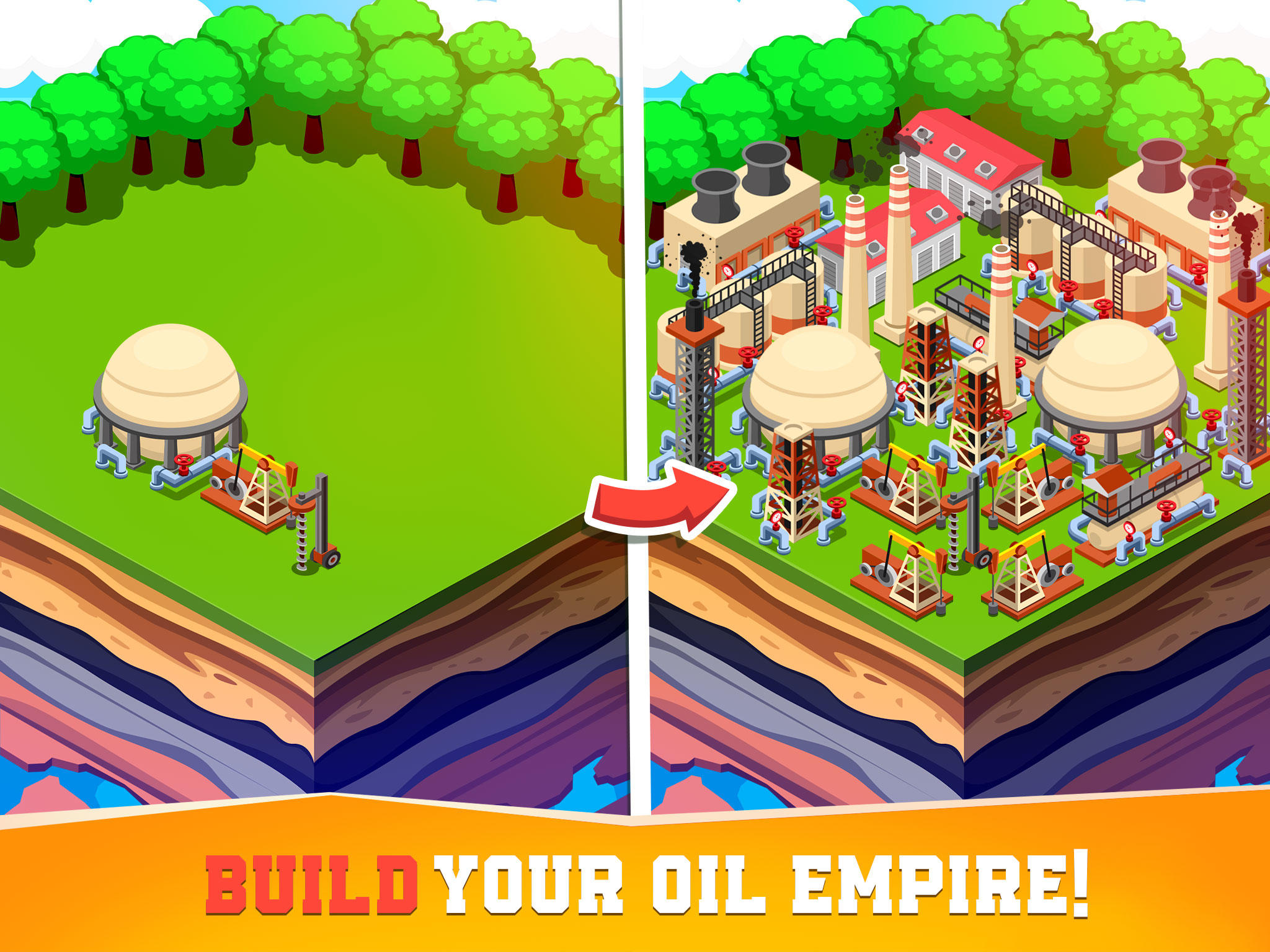 Oil Tycoon idle tap miner game Game Screenshot