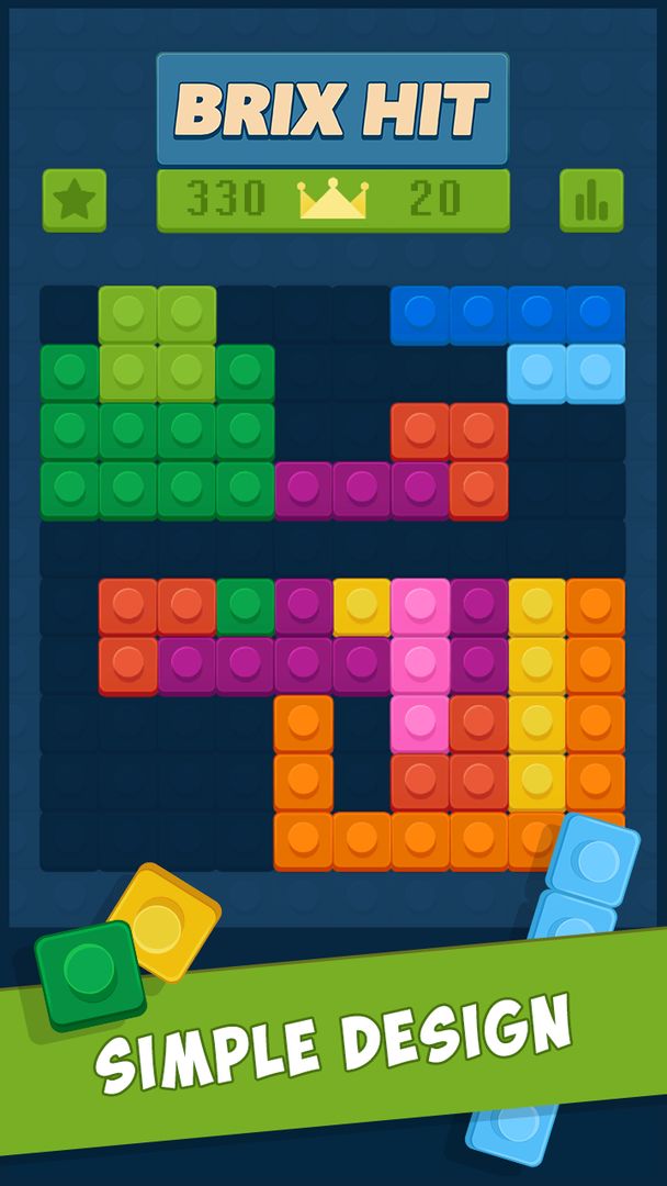 Screenshot of Brix Hit - 1010 Puzzle Game