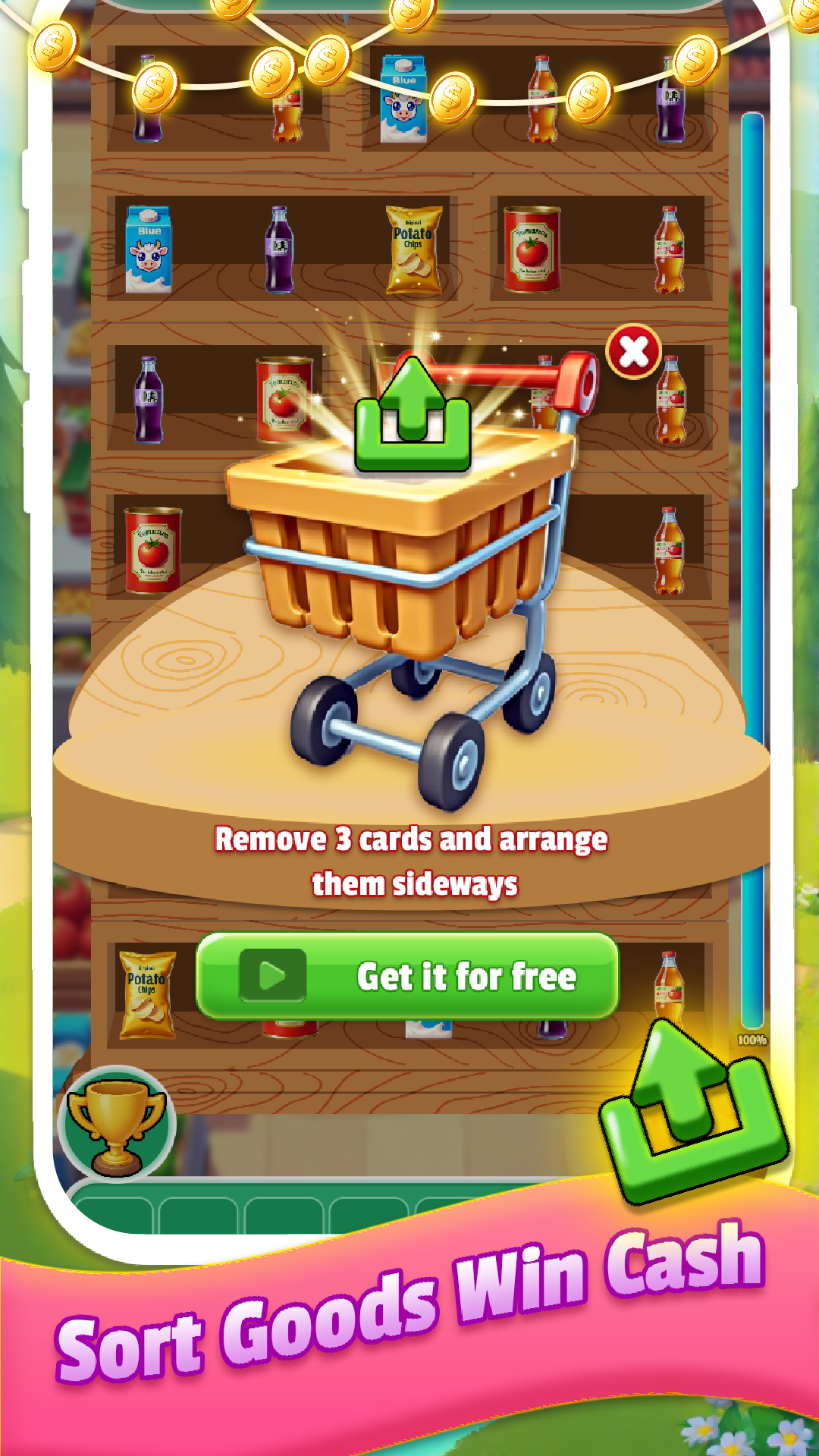 Скриншот игры Triple Goods Shelf: Win Prizes