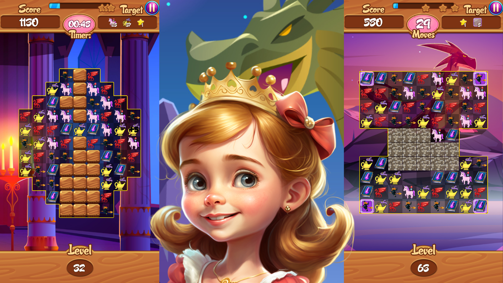 Alicia & Max kids Brain Puzzle Game Screenshot