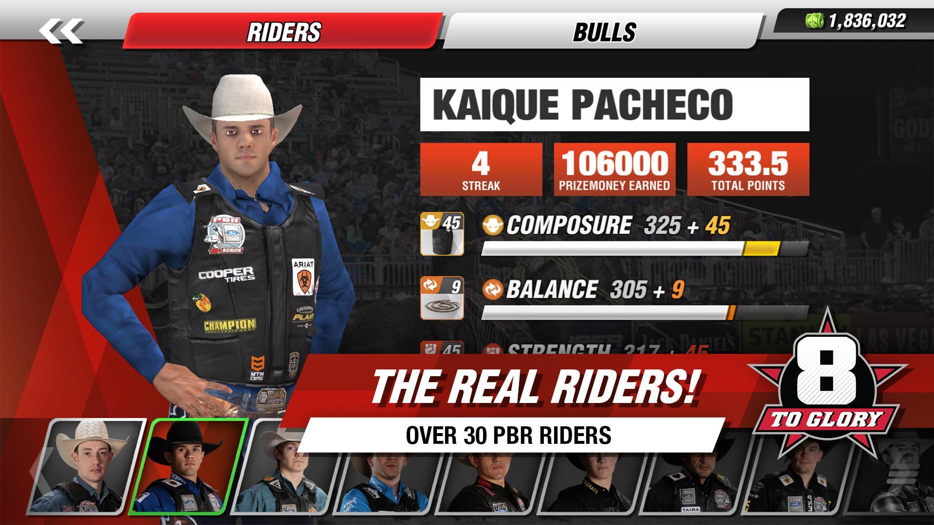 Cuplikan Layar Game 8 to Glory - Bull Riding