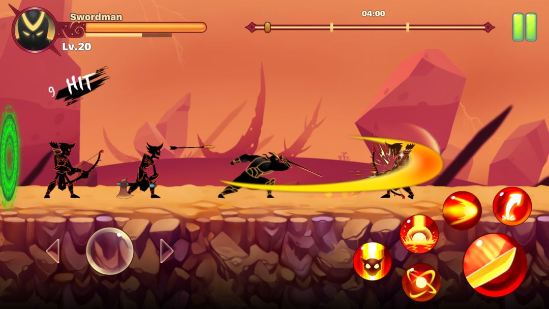 Stickman Ninja : Legends Warrior-그림자 게임 롤 플레잉 게임 스크린 샷