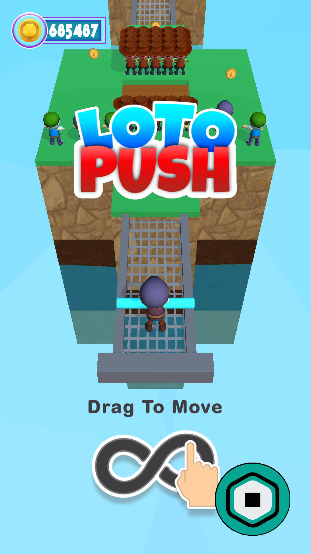 Robux Loto Push 3D 게임 스크린 샷