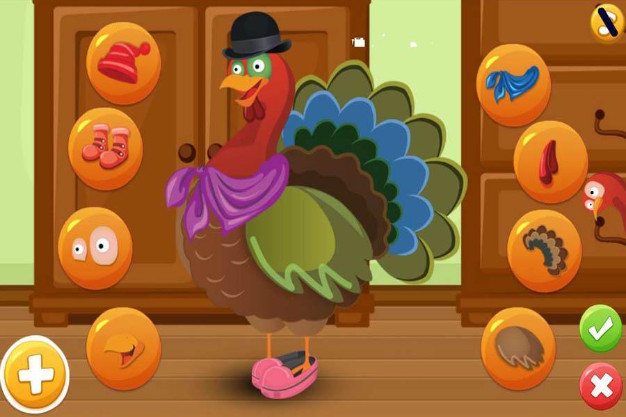 Screenshot of Turkey Dress Up - Animal Games