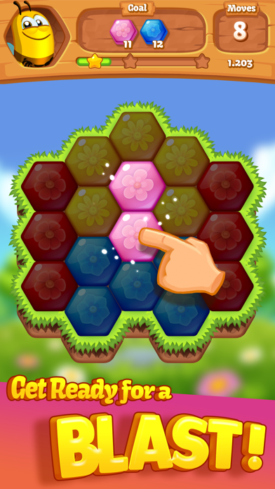 Скриншот игры Bee Brilliant Blast
