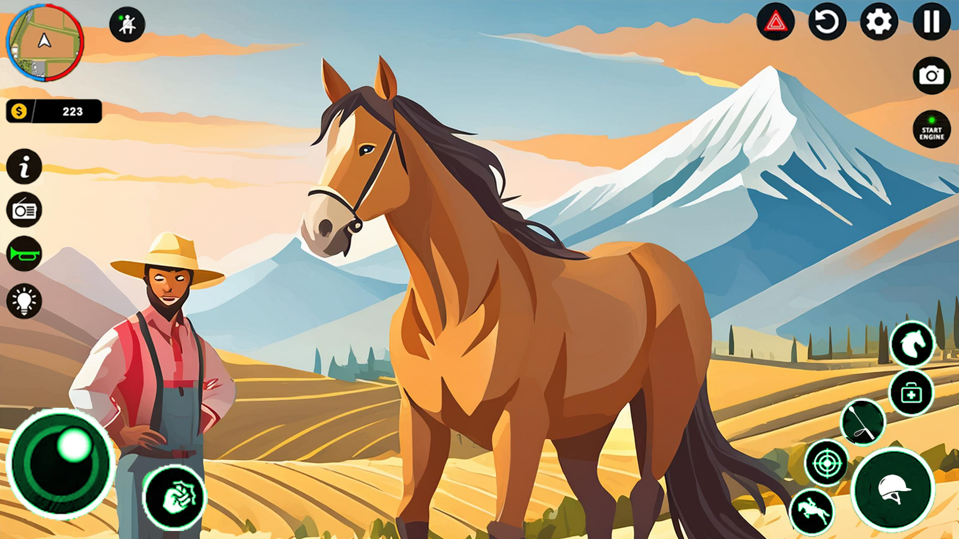 Virtual Horse Farm Riding 3d Game Screenshot