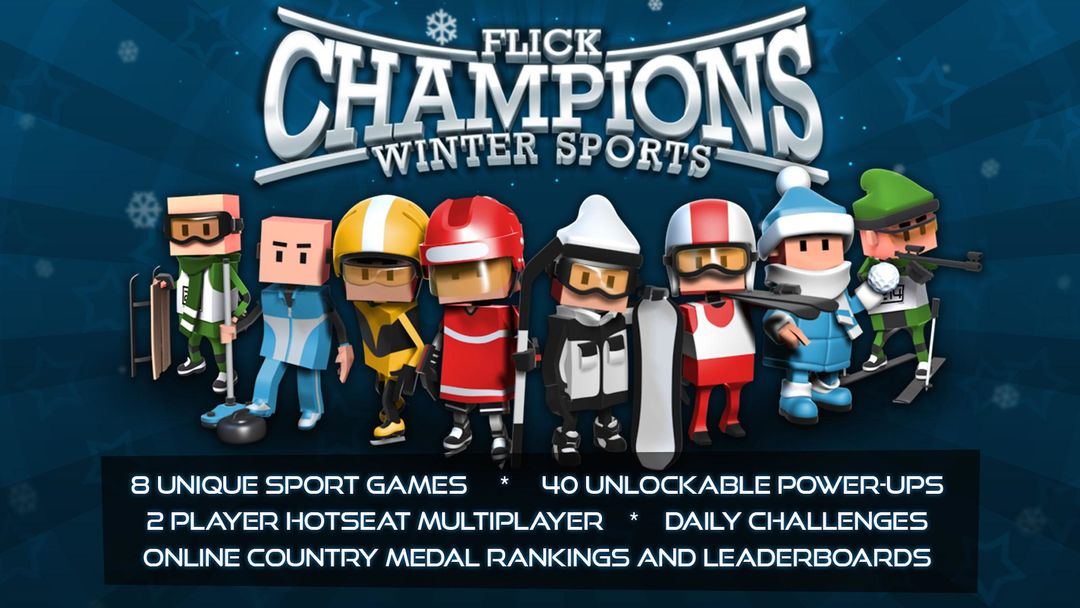 Flick Champions Winter Sports ภาพหน้าจอเกม
