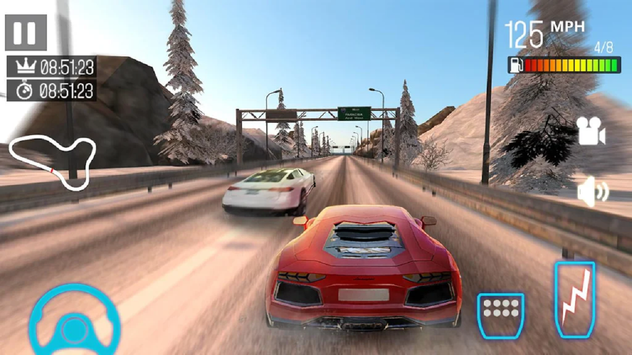 Screenshot 1 of ကား 3D တွင်ပြိုင်ကား 2.0.2
