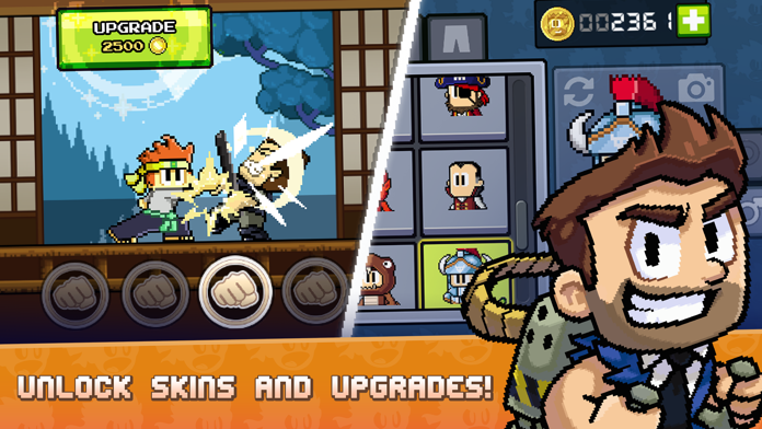 Dan The Man Platformer Game Screenshot