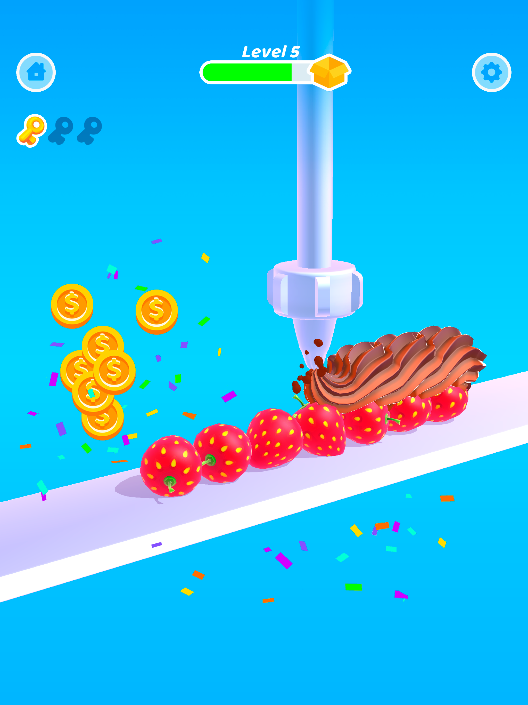 Perfect Cream: Cake Games Game Screenshot