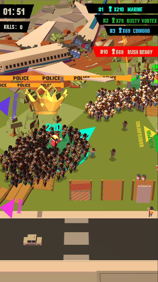 Infect Wars.io 게임 스크린샷