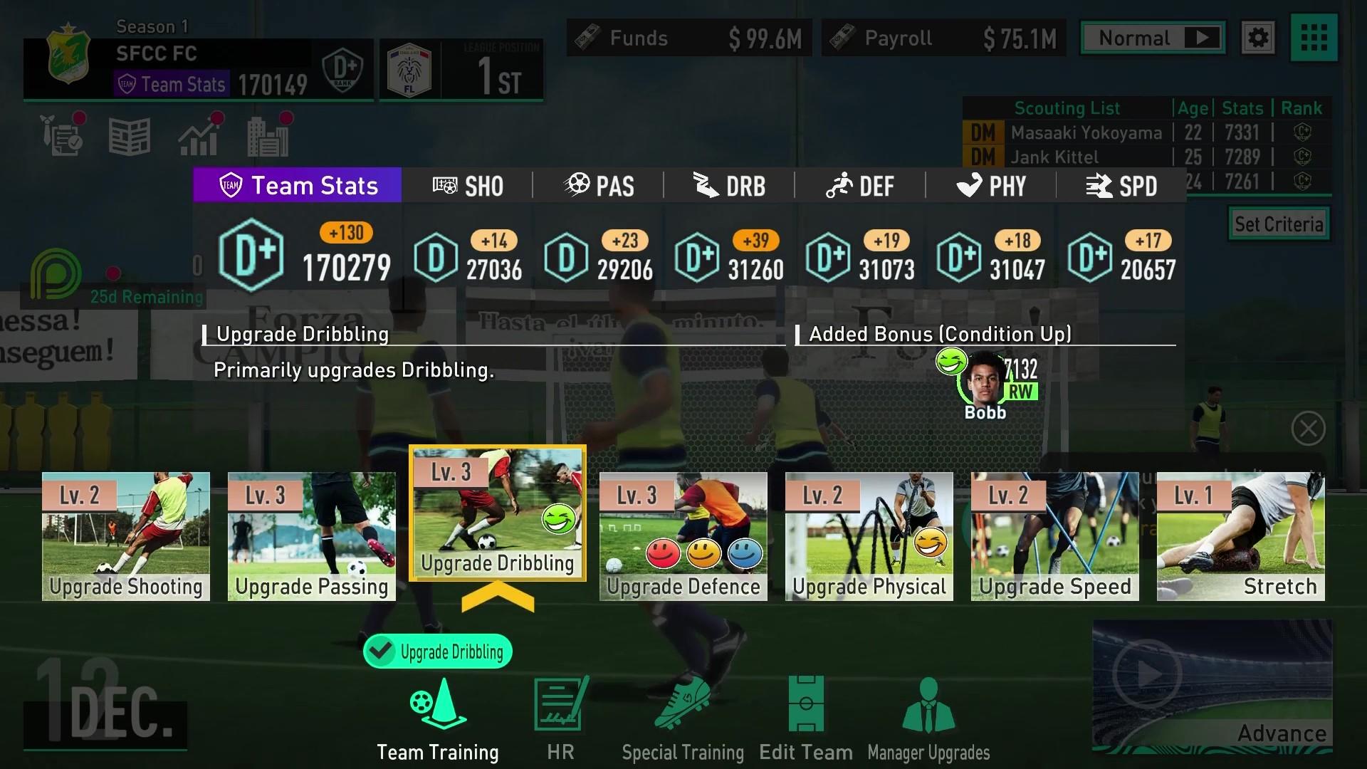 SEGA FOOTBALL CLUB CHAMPIONS Game Screenshot
