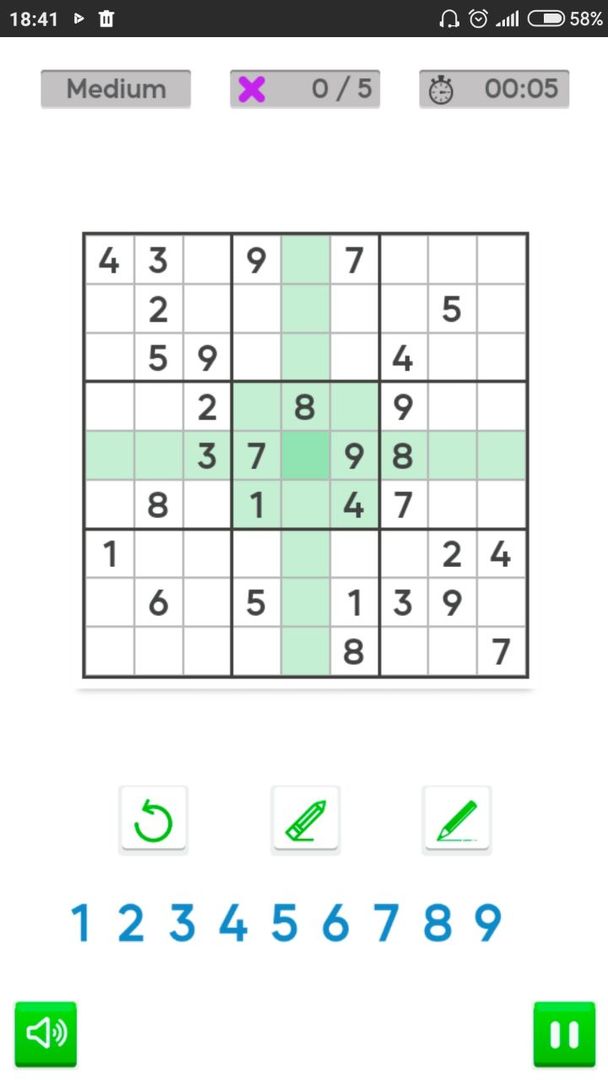 Sudoku Supreme 게임 스크린 샷