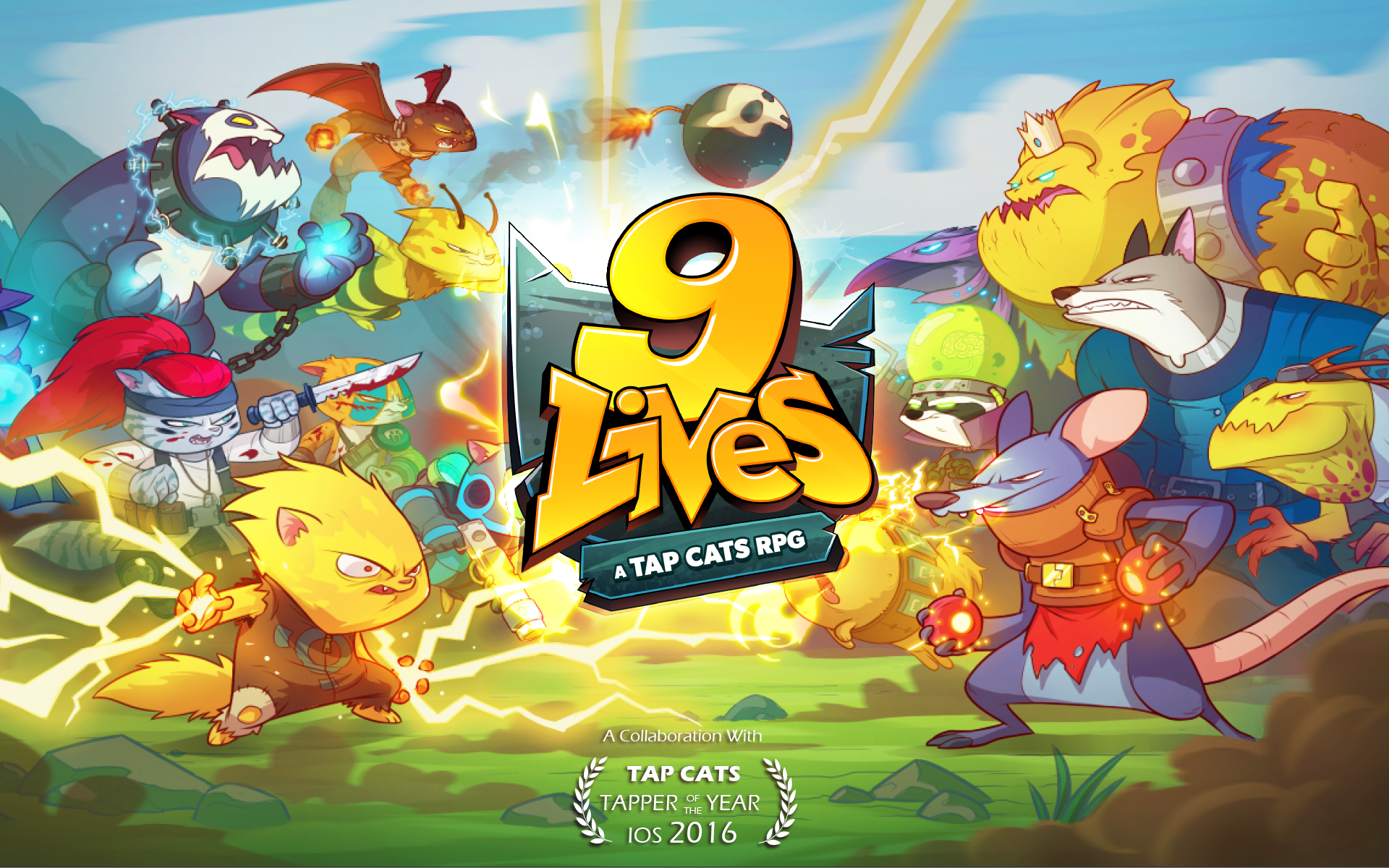 Cuplikan Layar Game 9 Lives: A Tap Cats RPG