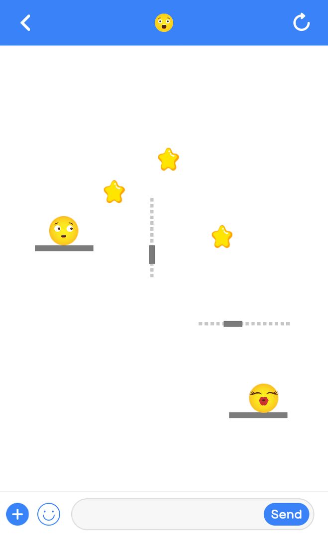 Screenshot of Love Emoji: Fling the Balls! Physics Puzzle