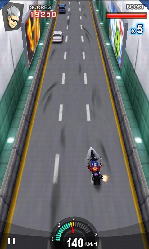 Racing Moto ゲームのスクリーンショット