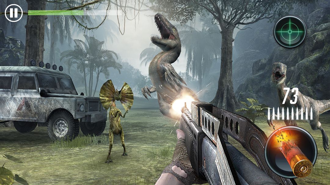 Jurassic Missions: shooting ga ภาพหน้าจอเกม