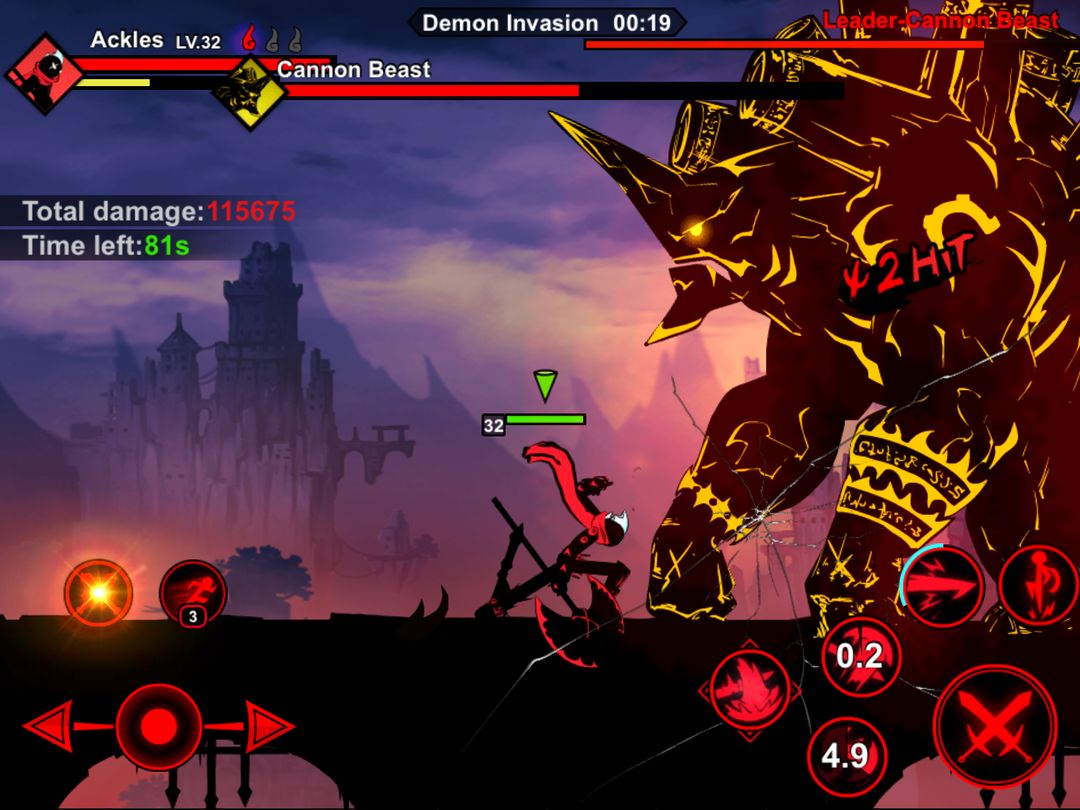 Screenshot of League of Stickman 2