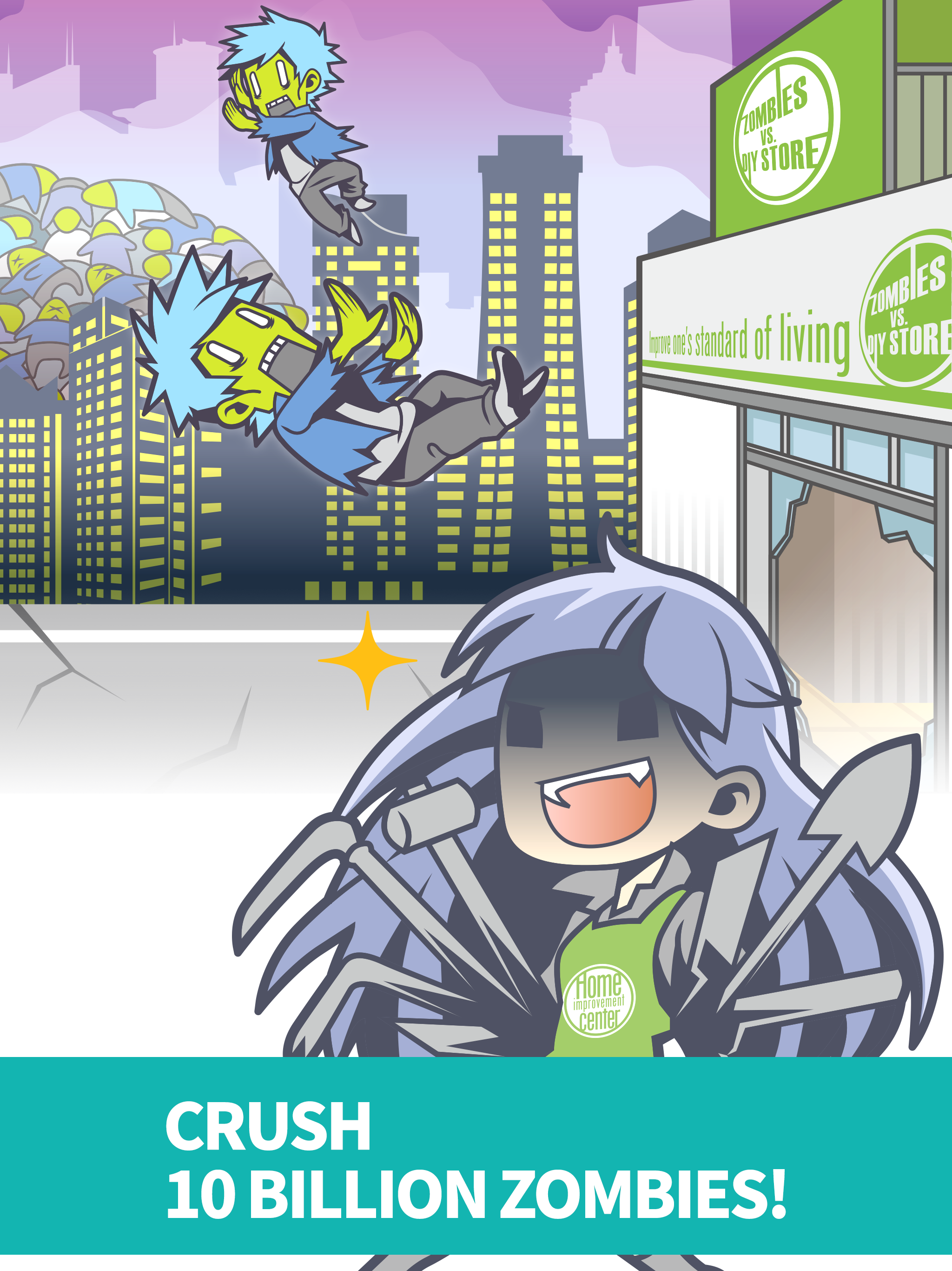 Скриншот игры Zombies vs. DIY Store