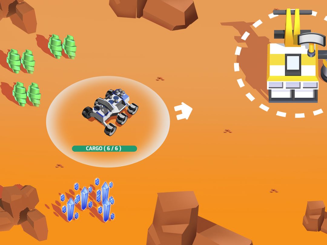 Space Rover: Idle planet miner ภาพหน้าจอเกม